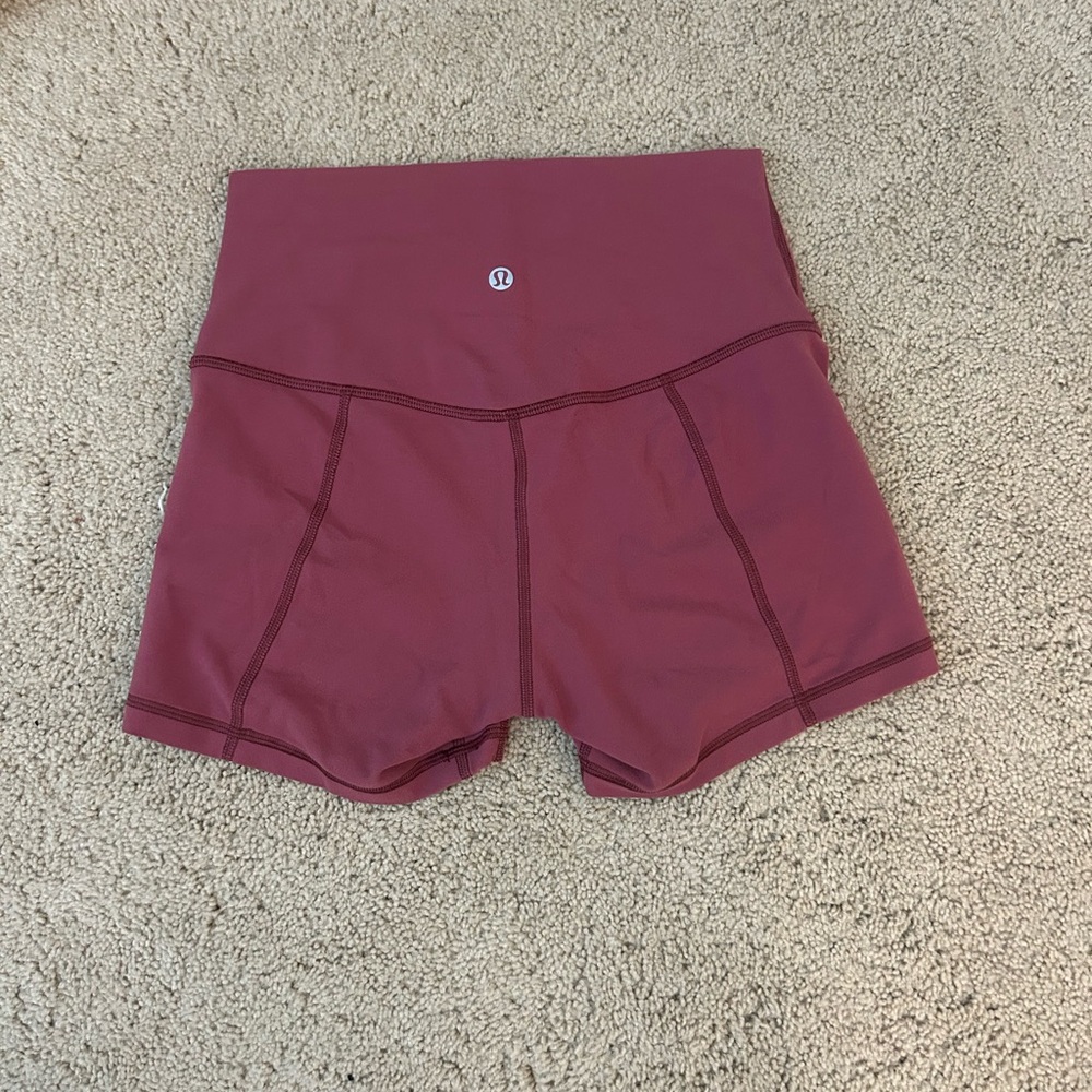 LULULEMON Biker Shorts Burgundy